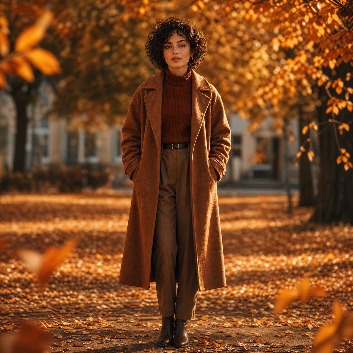 Social Media Post - Cinematic Autumn Fashion Portrait