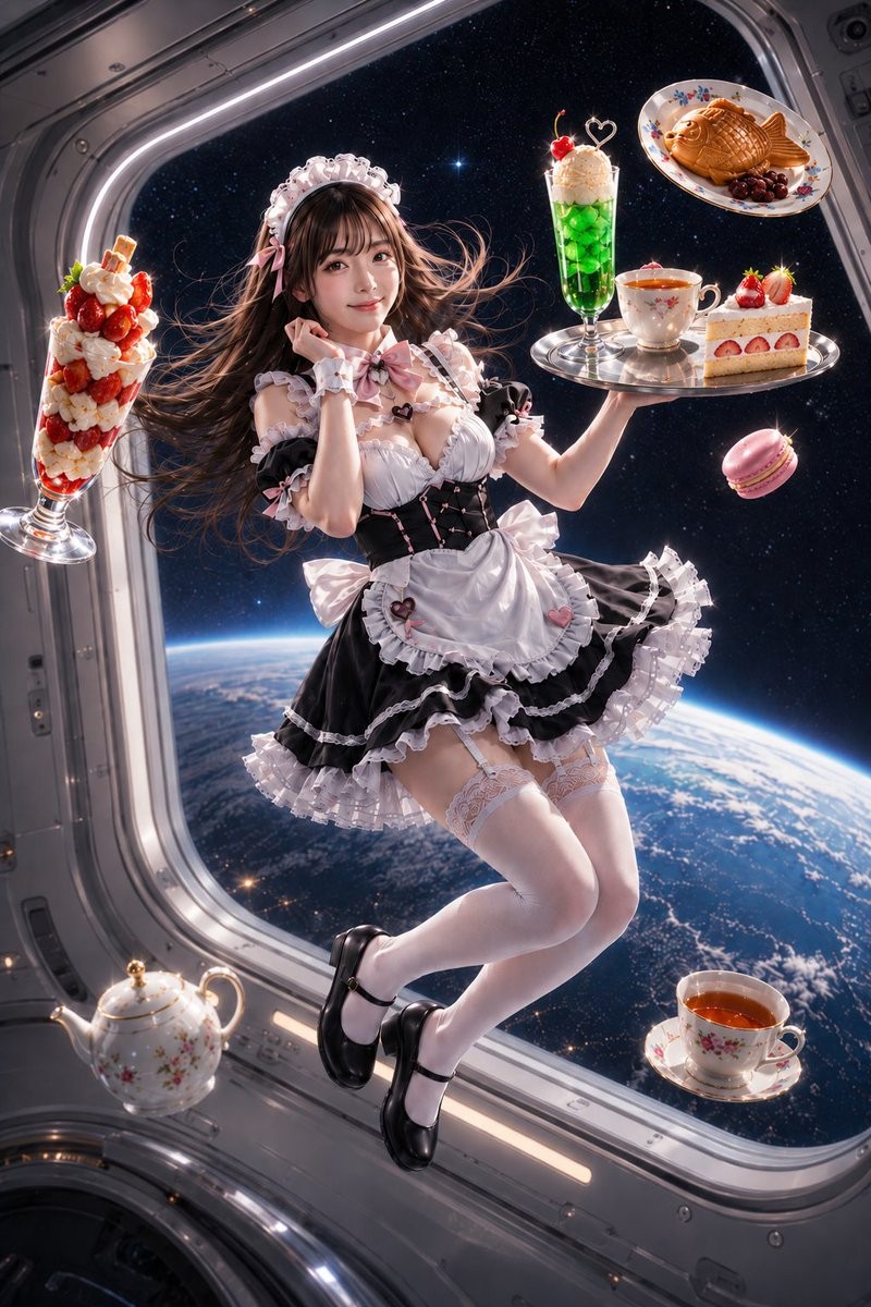 Profile / Avatar - Space Maid Cafe Zero-Gravity Portrait