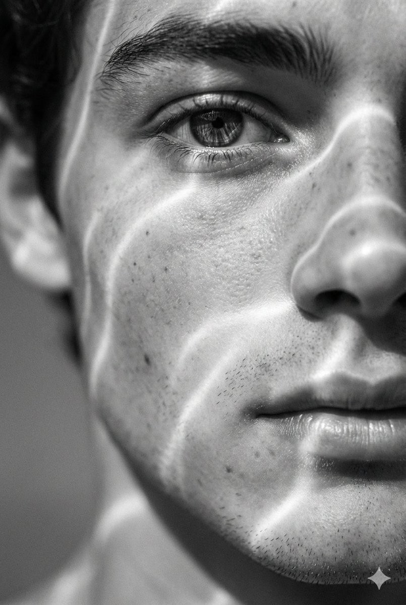 Profile / Avatar - Monochrome Macro Skin Texture Portrait