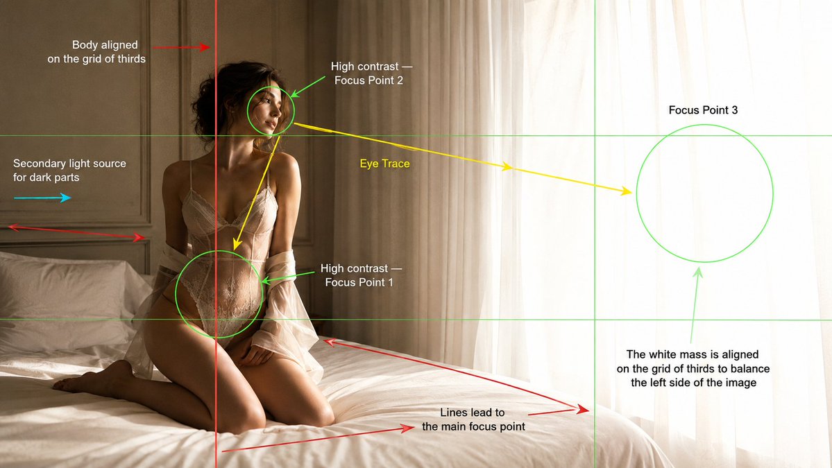 Infographic / Edu Visual - Cinematography Composition Analysis Frame