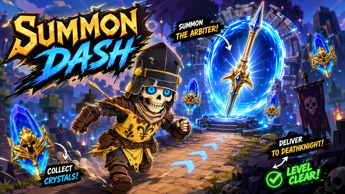 YouTube Thumbnail - Summon Dash Roblox Fantasy Thumbnail