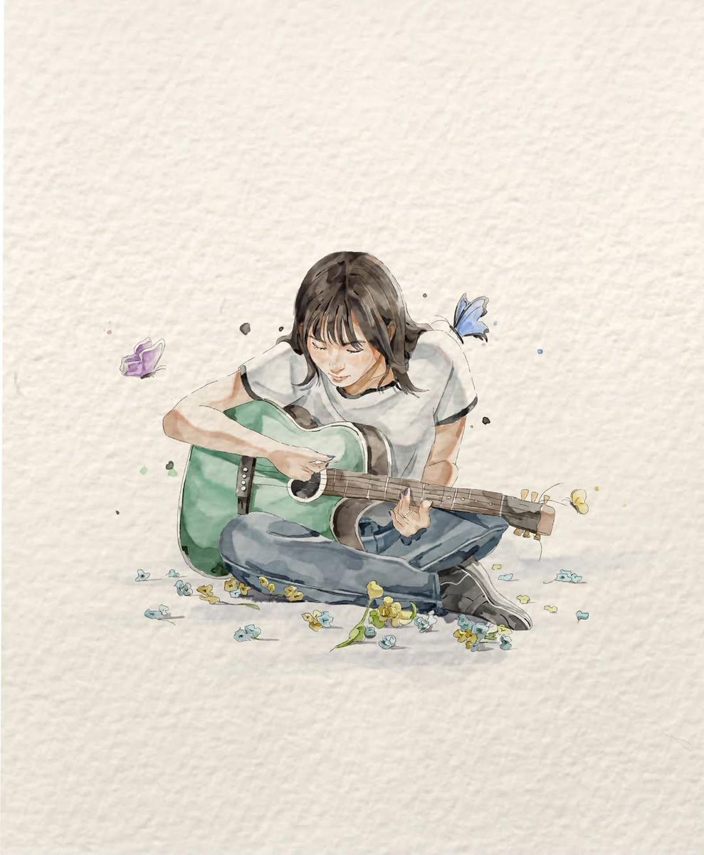 Product Marketing - Watercolor Fashion Illustration with Bicycle
