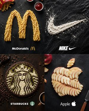 食品品牌 Logo 创意重塑