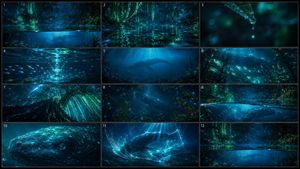 生物发光水生生物分镜脚本