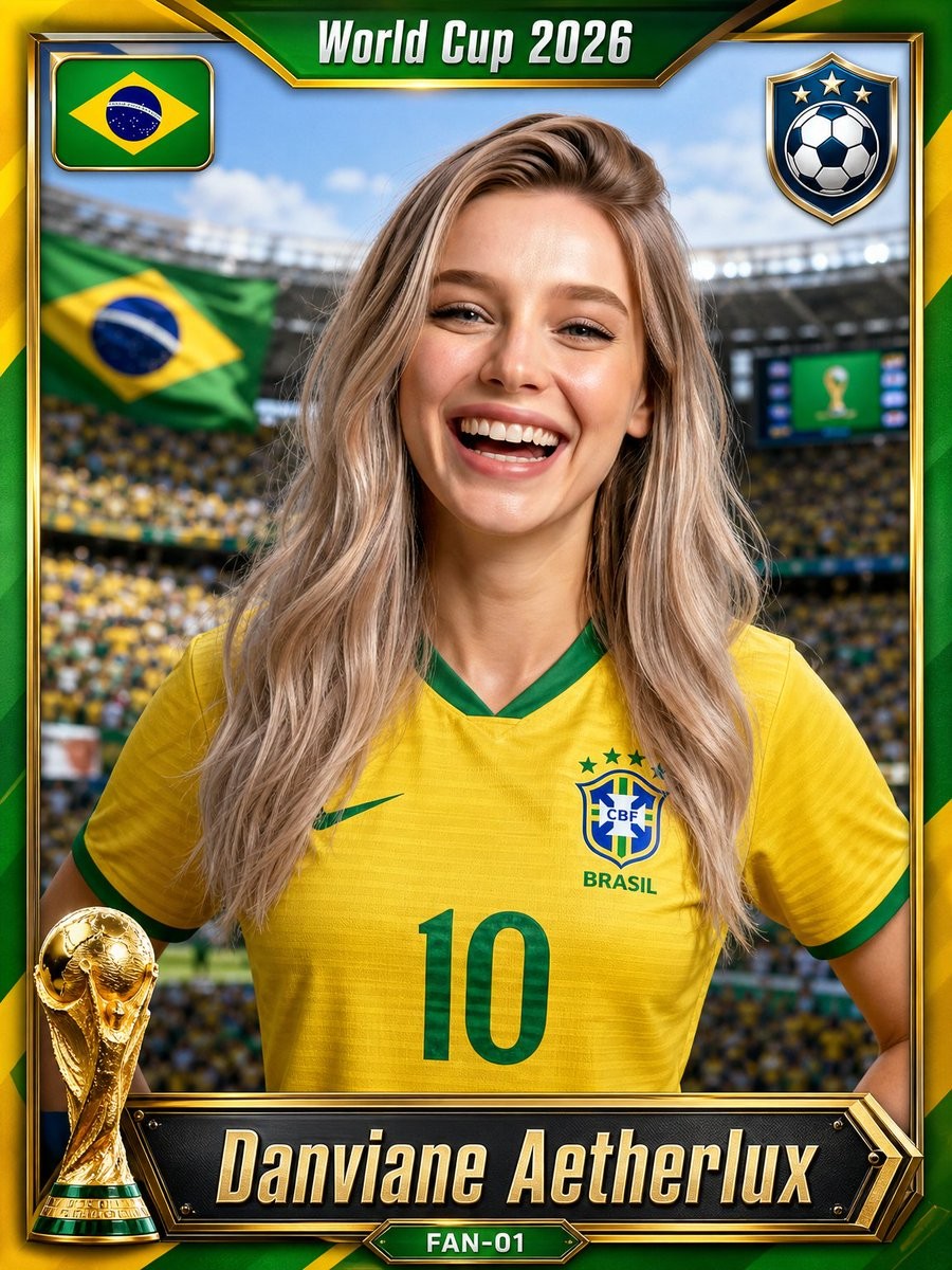 Brazil World Cup Sticker Card