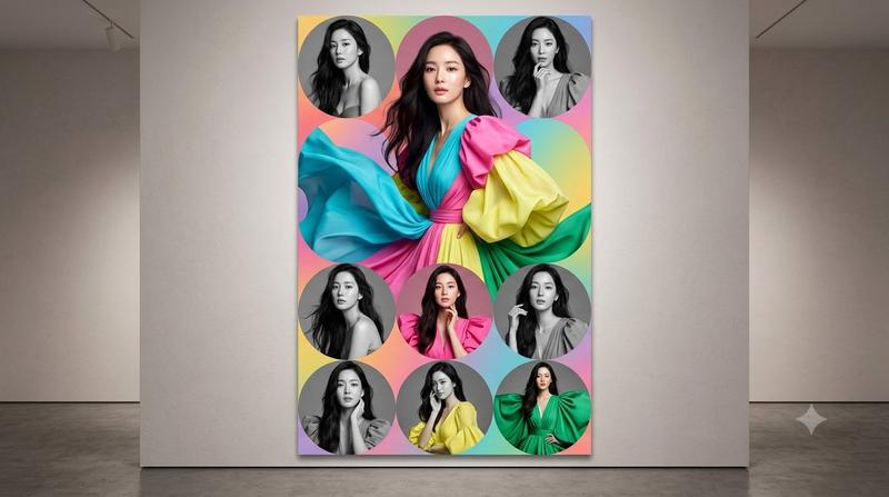 Colorful Fashion Collage Poster