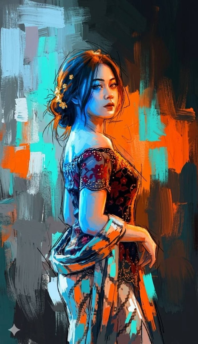 Profile / Avatar - Expressionist Double Exposure Face Painting