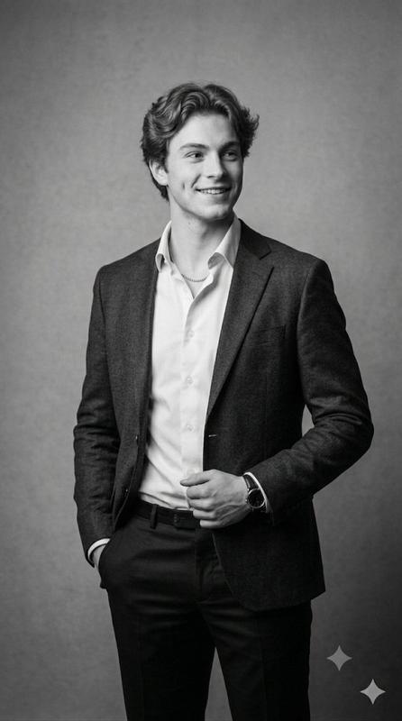 Profile / Avatar - Classic Black and White Male Studio Portraits