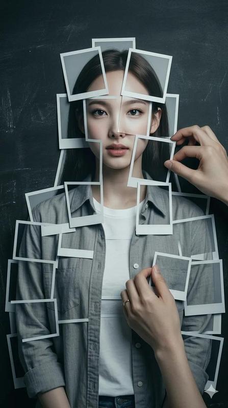Social Media Post - Layered Instant Print Human Figure Art