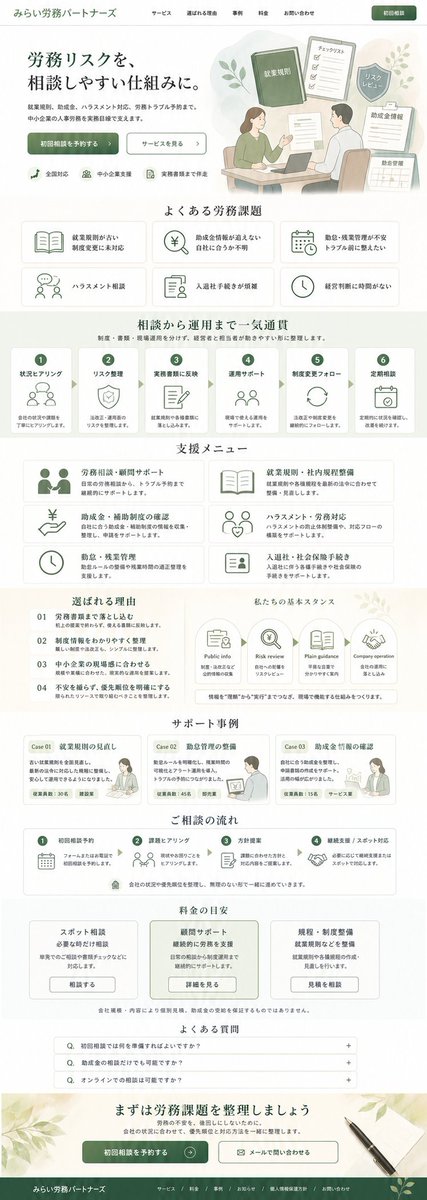 ASCII 布局落地页生成器