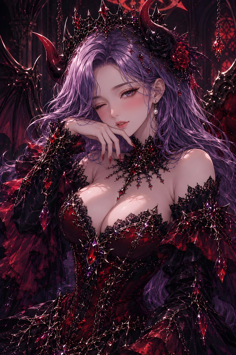 哥特恶魔女王肖像