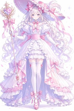 柔和色调魔法少女公主法师