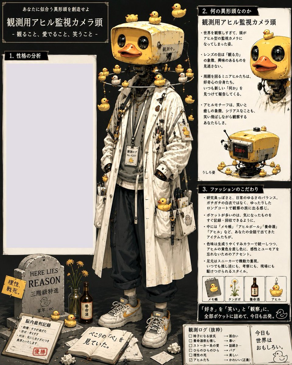小黄鸭监控摄像头头角色设定集