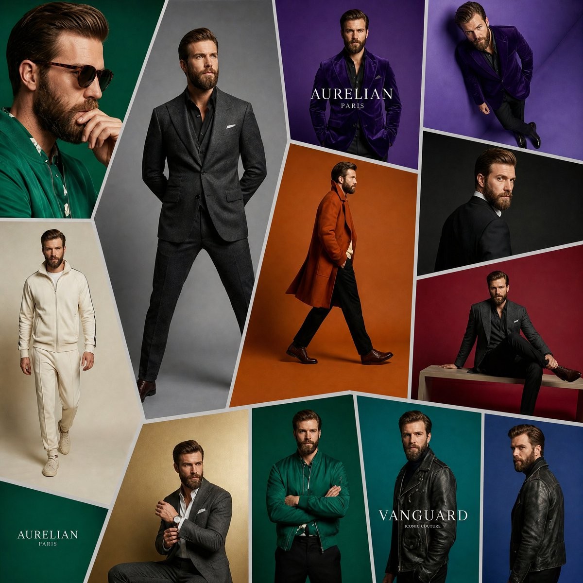 Product Marketing - Luxury Menswear Collage