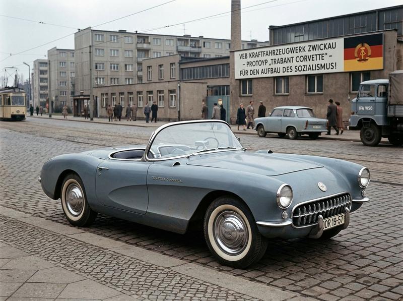 Infographic / Edu Visual - GDR Alternate History Car Design