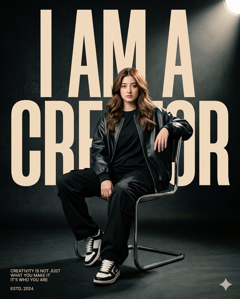 Product Marketing - Luxury Streetwear Fashion Editorial Poster