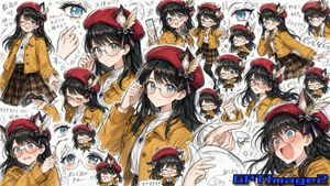同人画师速写本拼贴