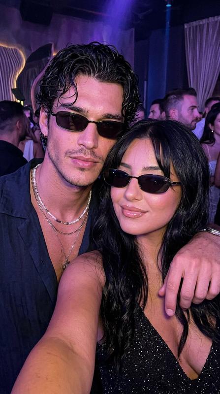 Purple Night Couple Selfie