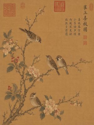 宋代风格花鸟画