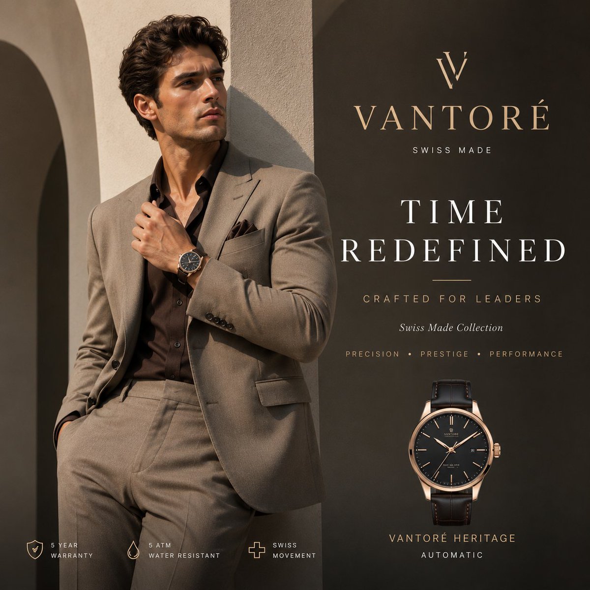 VANTORÉ 奢华腕表广告