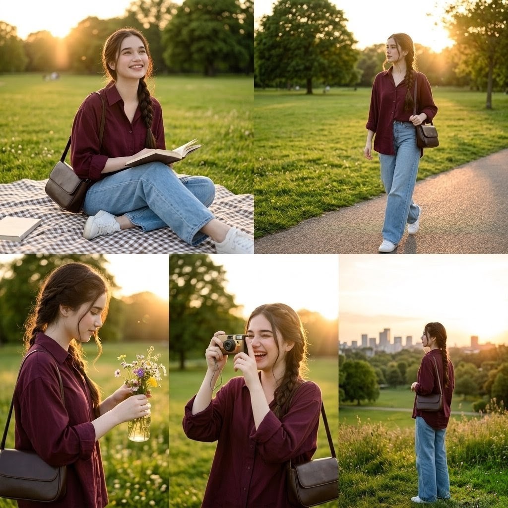 Golden Park Fashion Collage