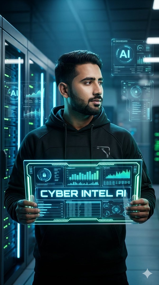 赛博朋克 AI 创业者肖像