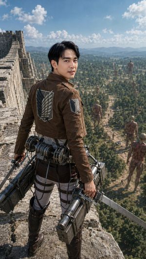 Scout on the Titan Wall