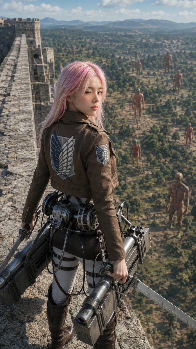 Scout on the Titan Wall