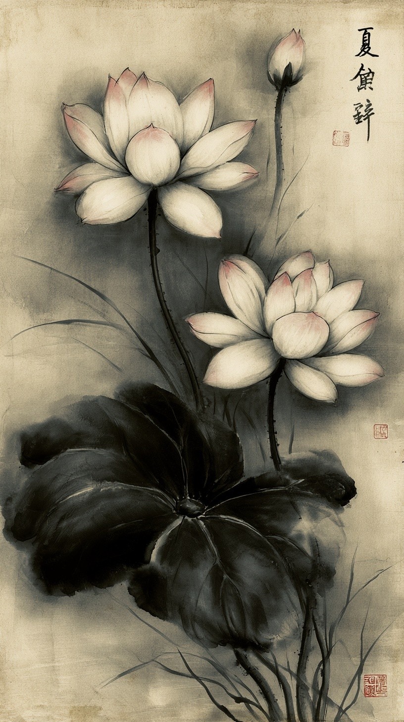 Traditional Chinese Ink Wash Painting