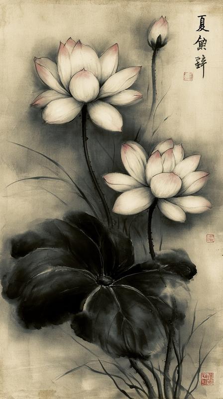 Traditional Chinese Ink Wash Painting