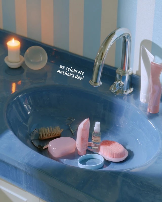 Blue Bathroom Sink