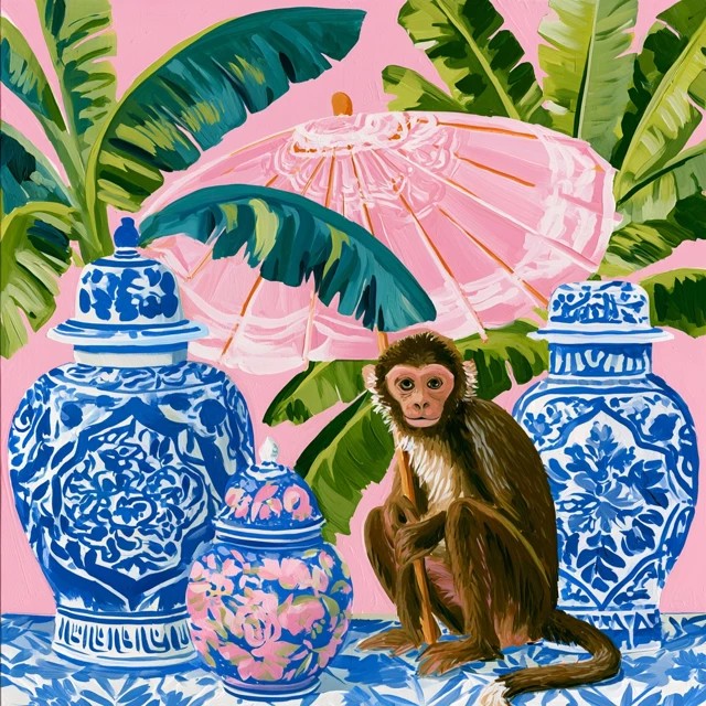 Monkey with Parasol