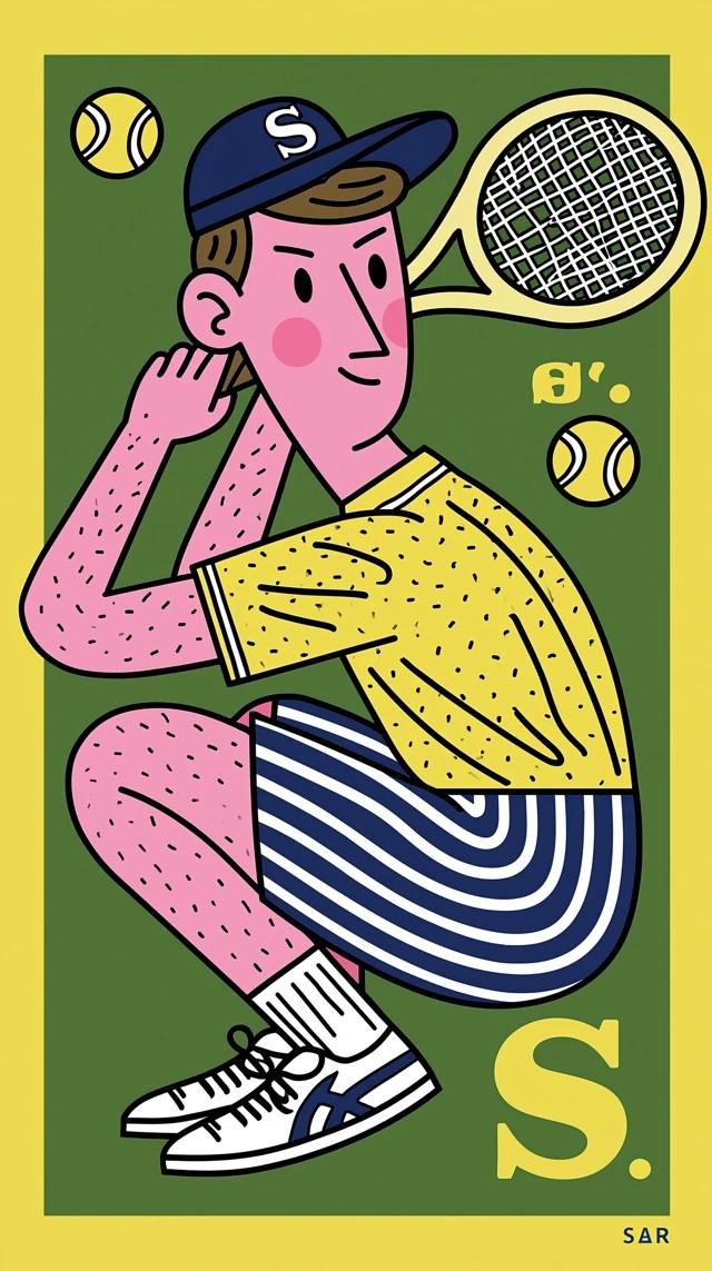 Tennis Superstar Swing Posture