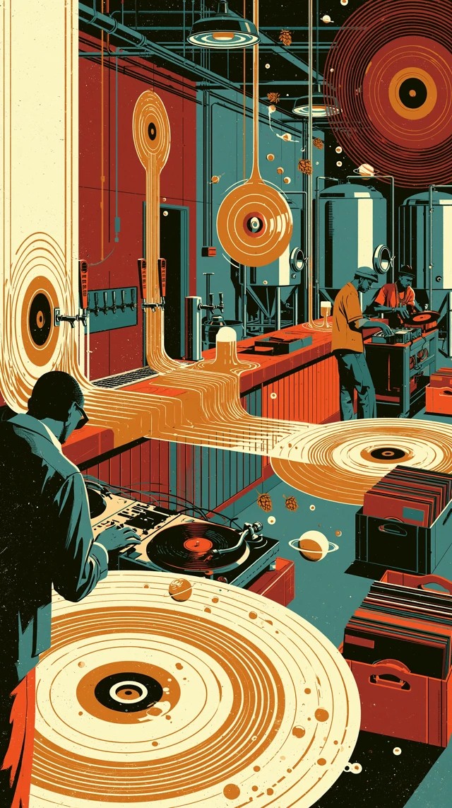 Retro DJ Set Poster