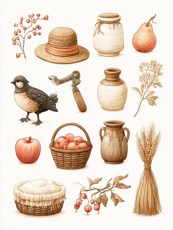 Homestead Items Illustration