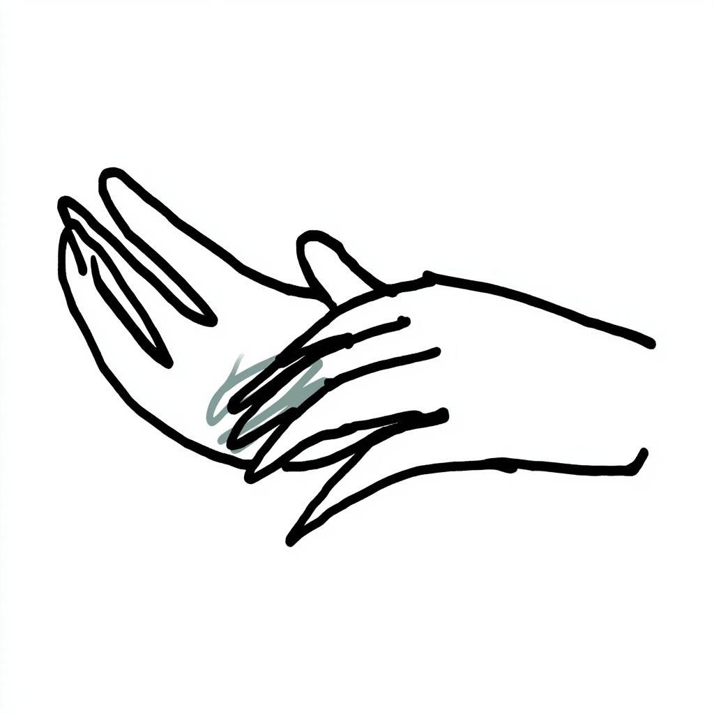 Simple Hand-Drawn Instructional Illustration