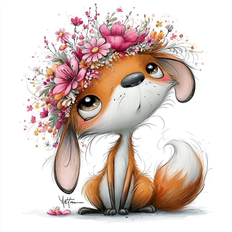 Adorable Fox Illustration