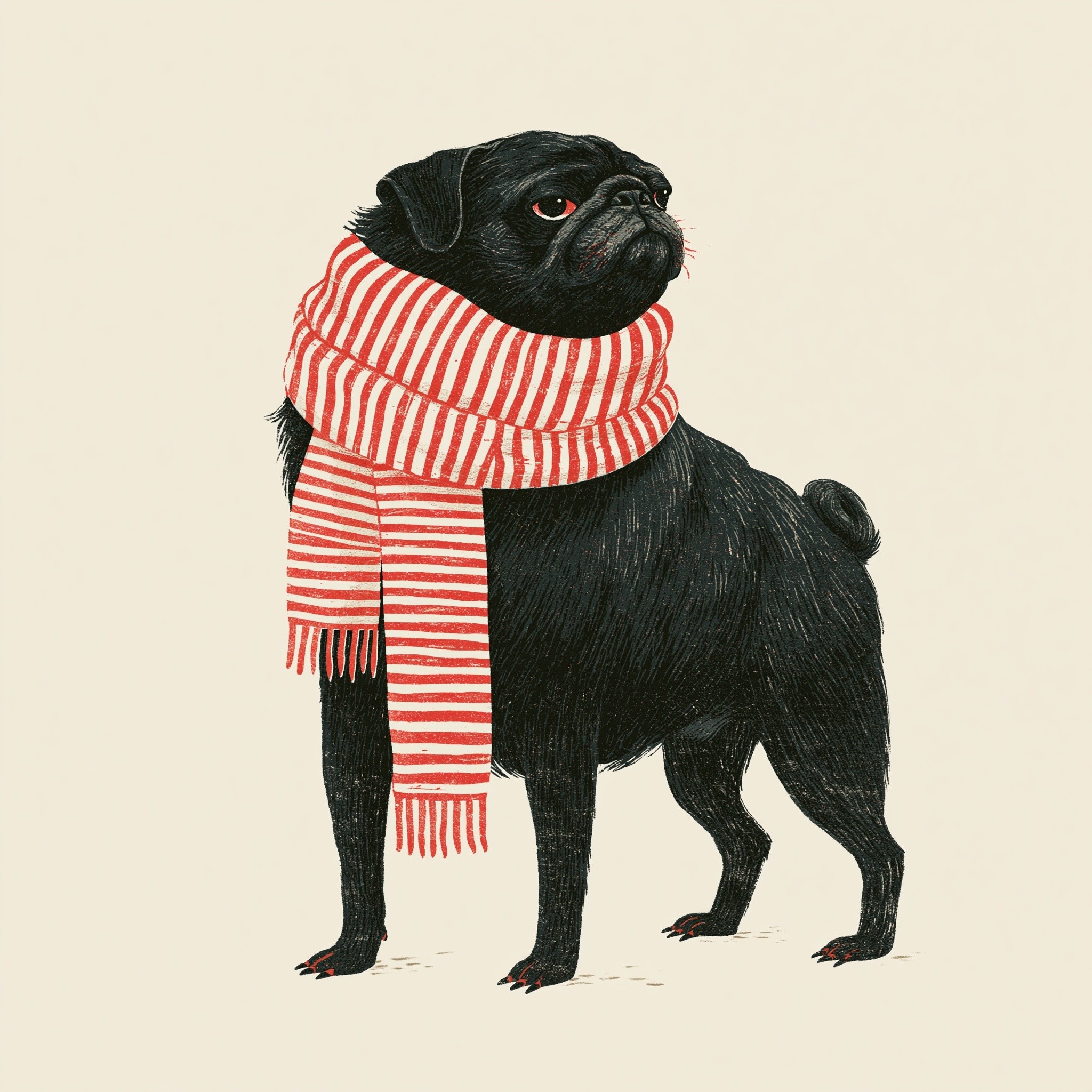 Black Pug Dog