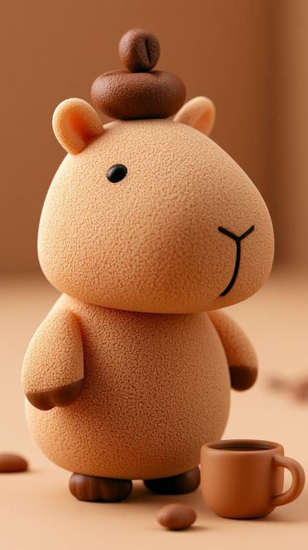 Cute Coffee Capybara