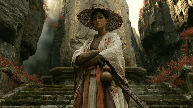 Elegant Ancient Swordswoman