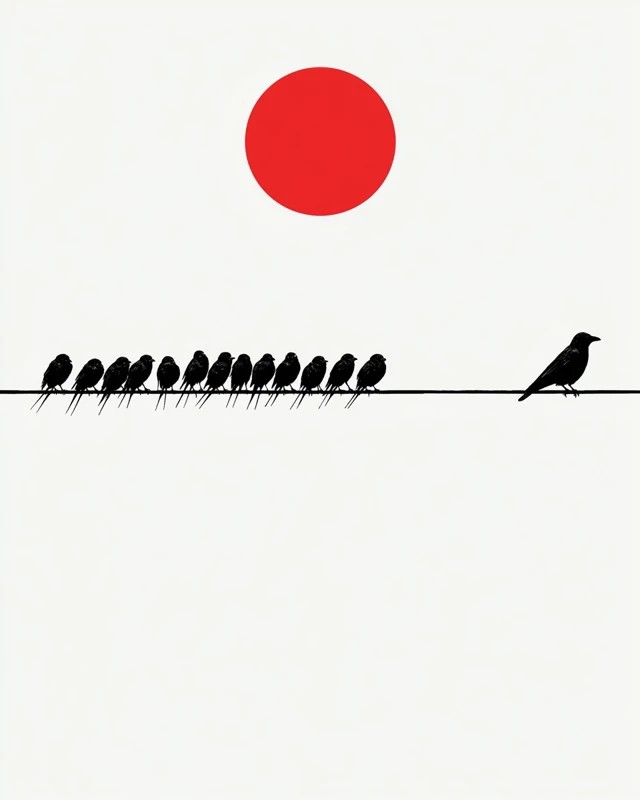 Minimalist Bird Illustration