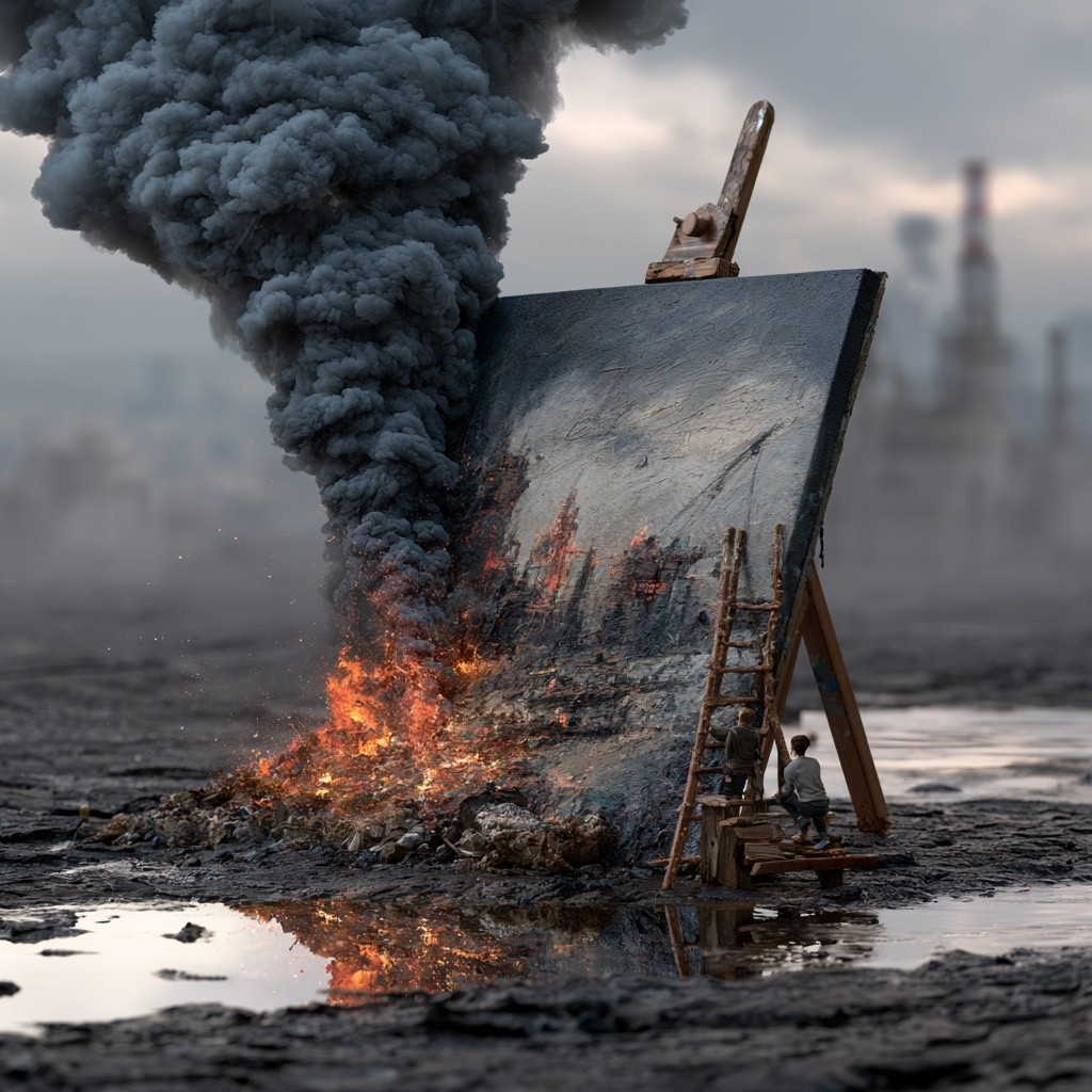 Illustration Industry and Environment