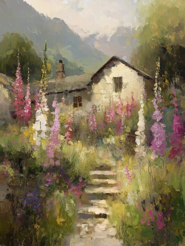 Textured Path to Garden
