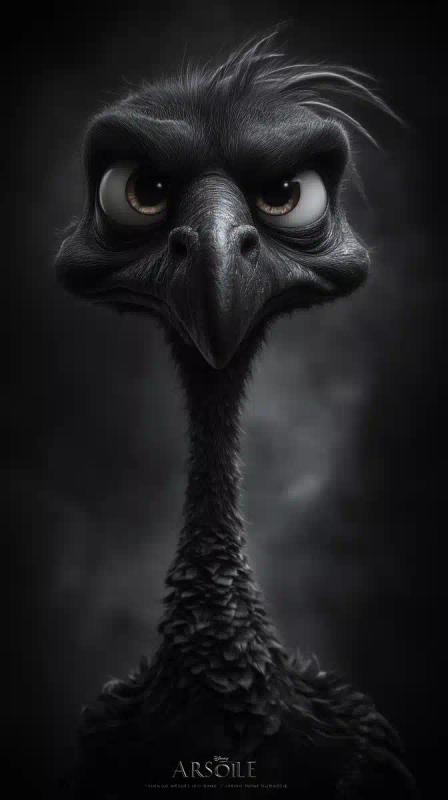 3D Pixar Bird Character