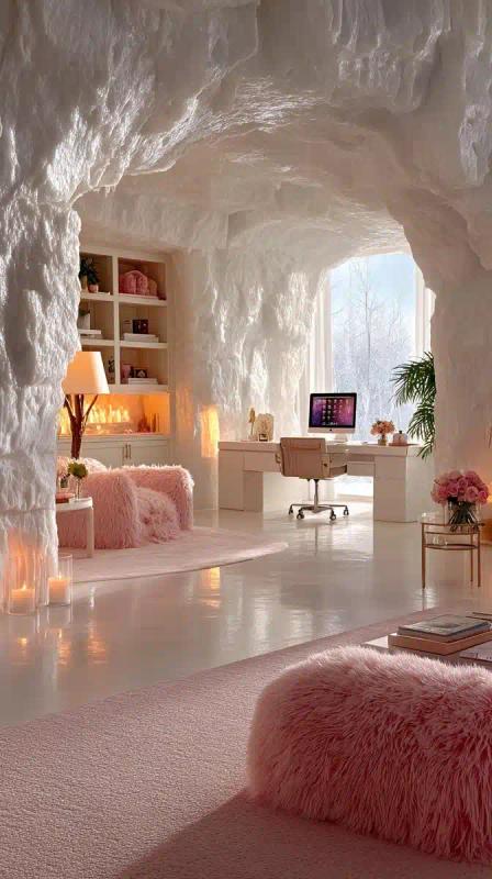 Ice Cave Home Office