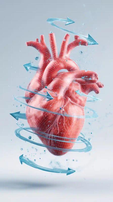 3D Heart with Motion Arrows