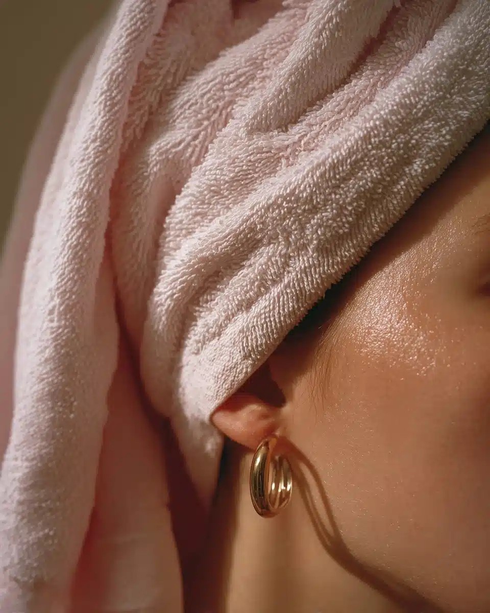 Faceless Woman in Towel