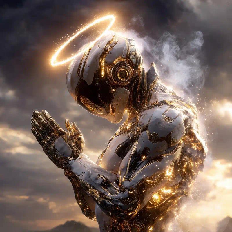 Angelic Robot on Mount Cutlass