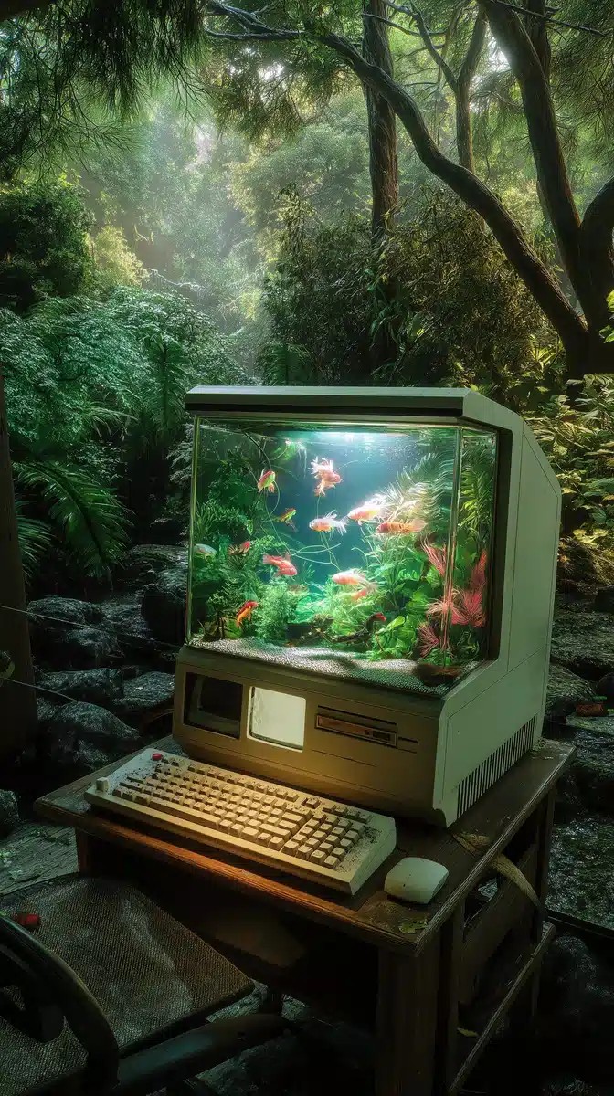 Surreal Fish Tank Macintosh