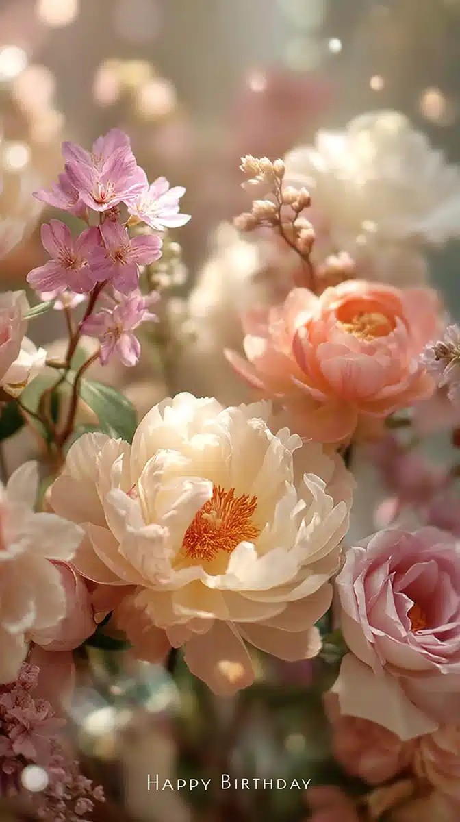 Pastel Floral Watercolor Background